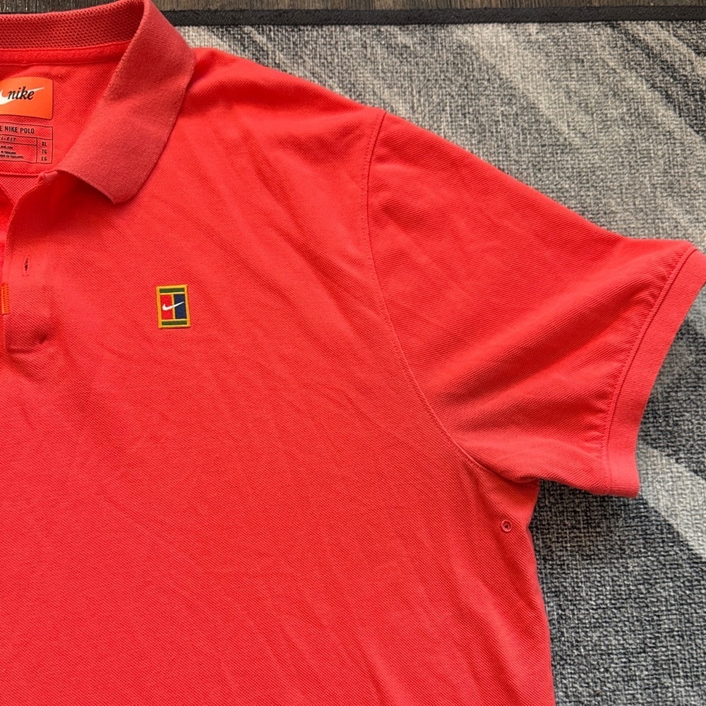 Nike Men's Size XL Red Heritage Golf Tennis Polo - Picture 3 of 9
